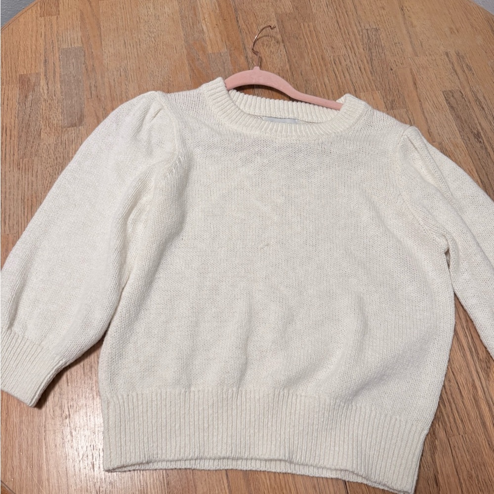 SOLD Evereve Off-White Cowl Neck Sweater